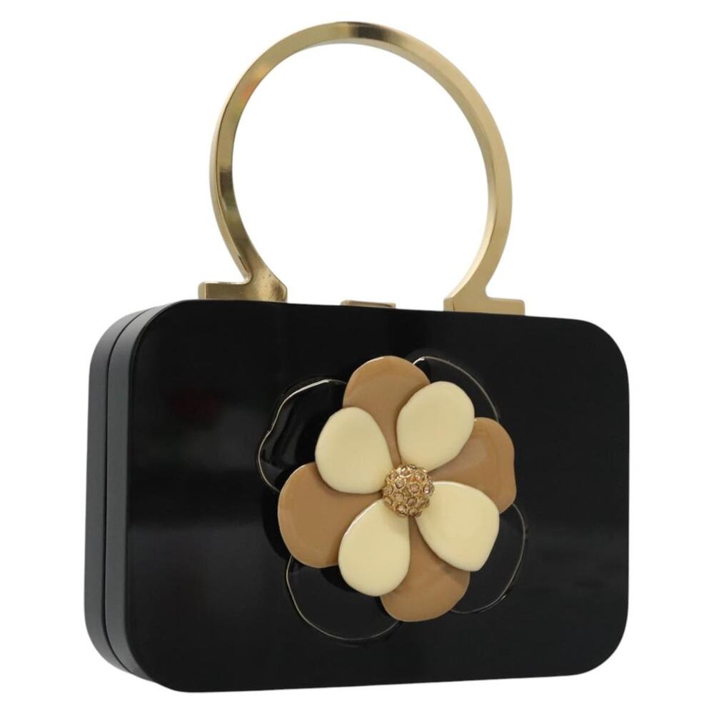 Salvatore Ferragamo Hand Bag Plastic Black